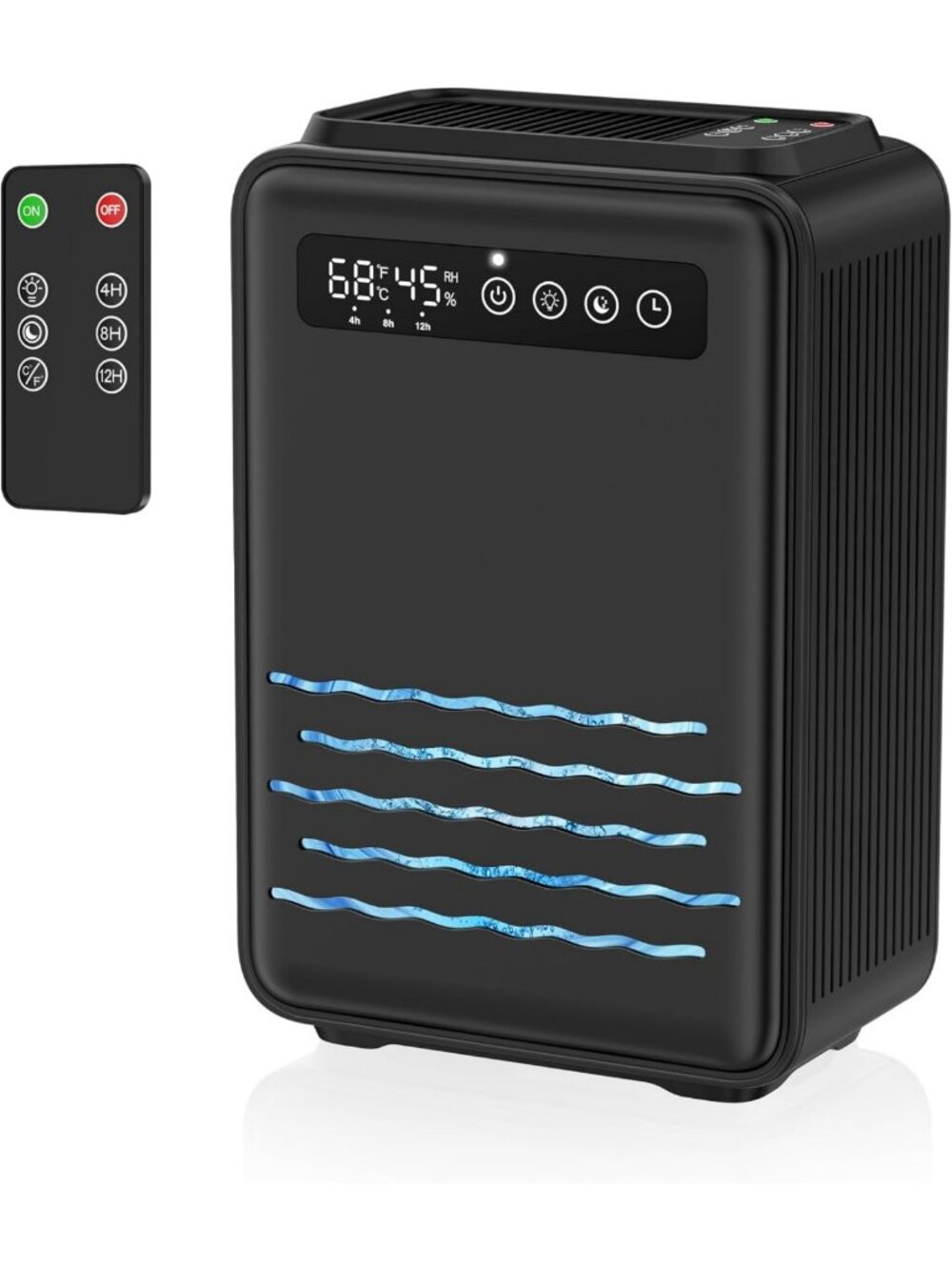 Quiet Remote Control Dehumidifier for Bedroom & Basement, 95 OZ Tank, Auto Shut